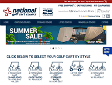 Tablet Screenshot of nationalgolfcartcovers.com